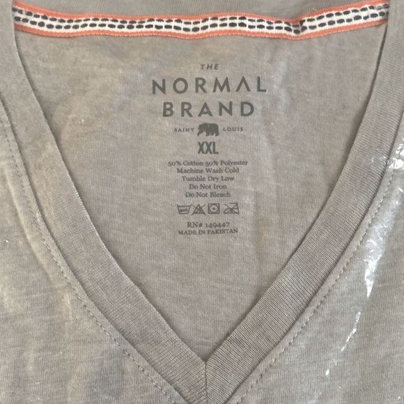The Normal Brand Hamlin Jersey V-Neck Short-sleeve T-Shirt, Size XXL, NWT - Picture 6 of 9